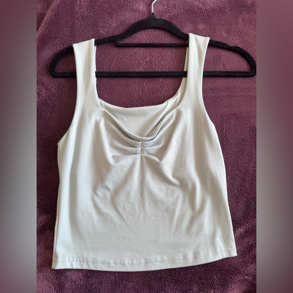 Sage green tank top